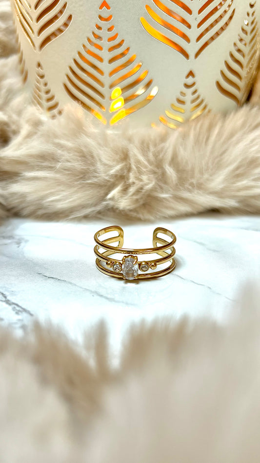 Bague triple anneaux