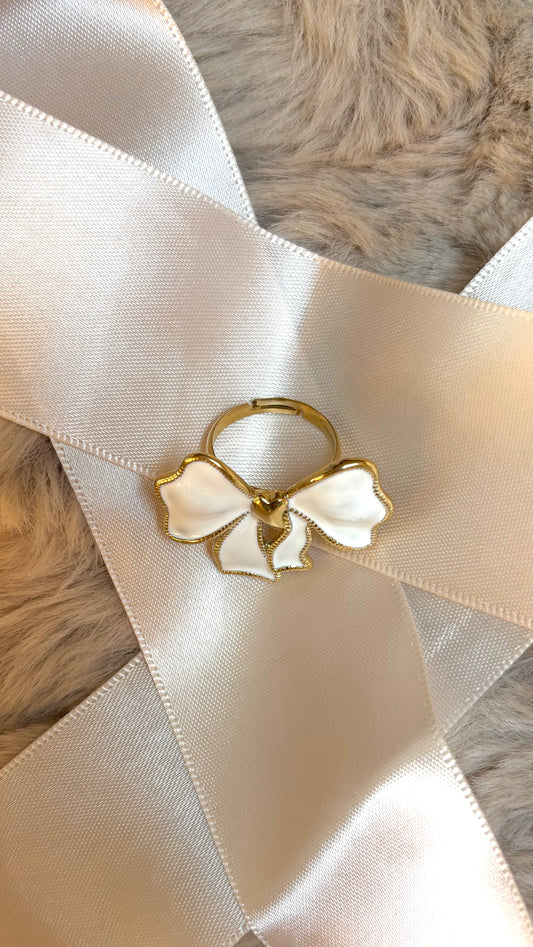 Bague en acier inoxydable doré