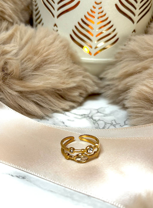 Bague à double anneaux