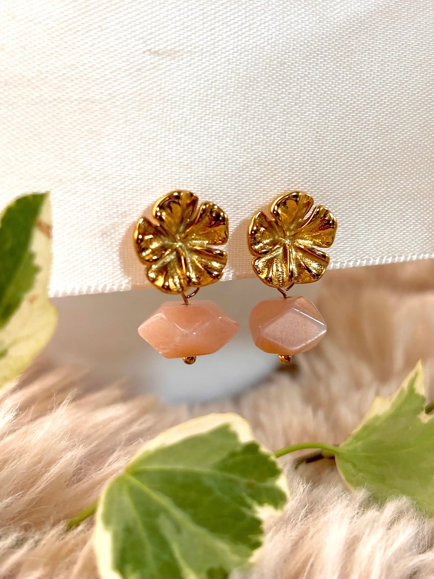 boucles d'oreilles fleurs