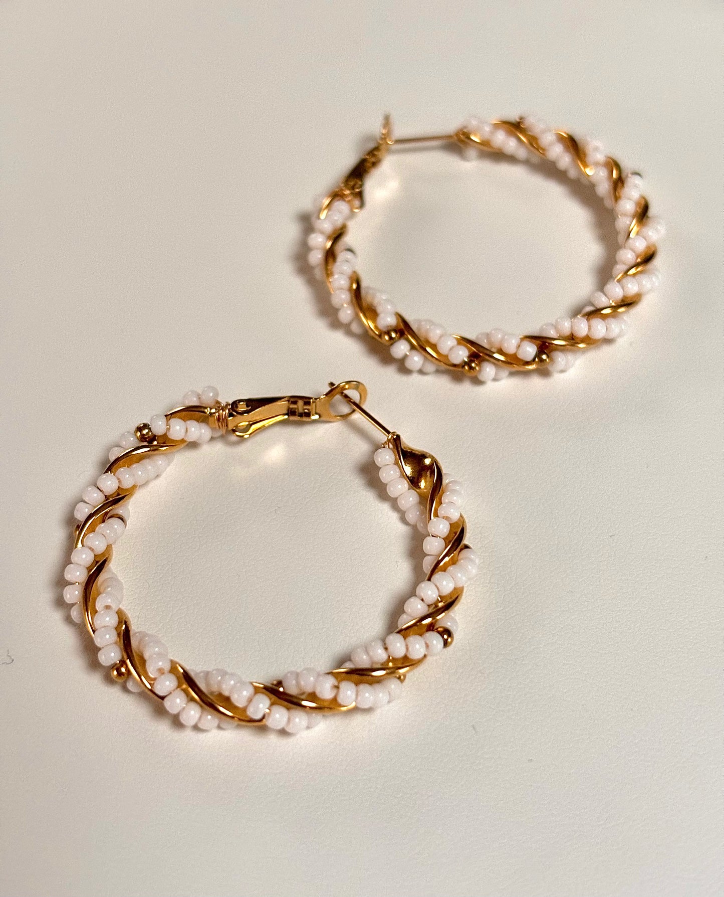 Créoles avec perles
