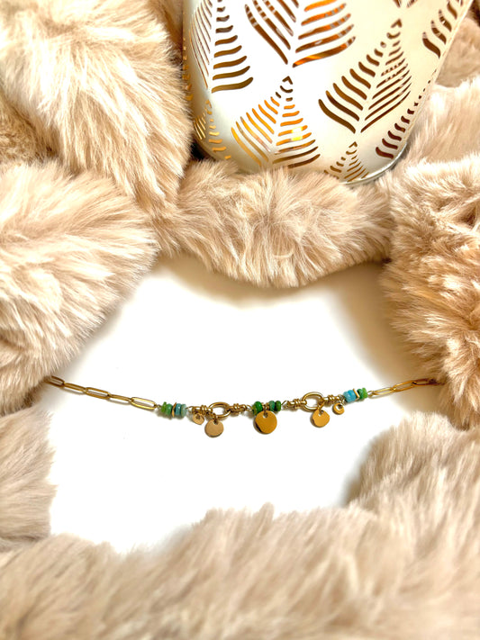 Bracelet en acier inoxydable doré