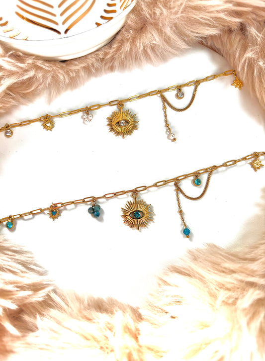 Collier avec pendentif oeil