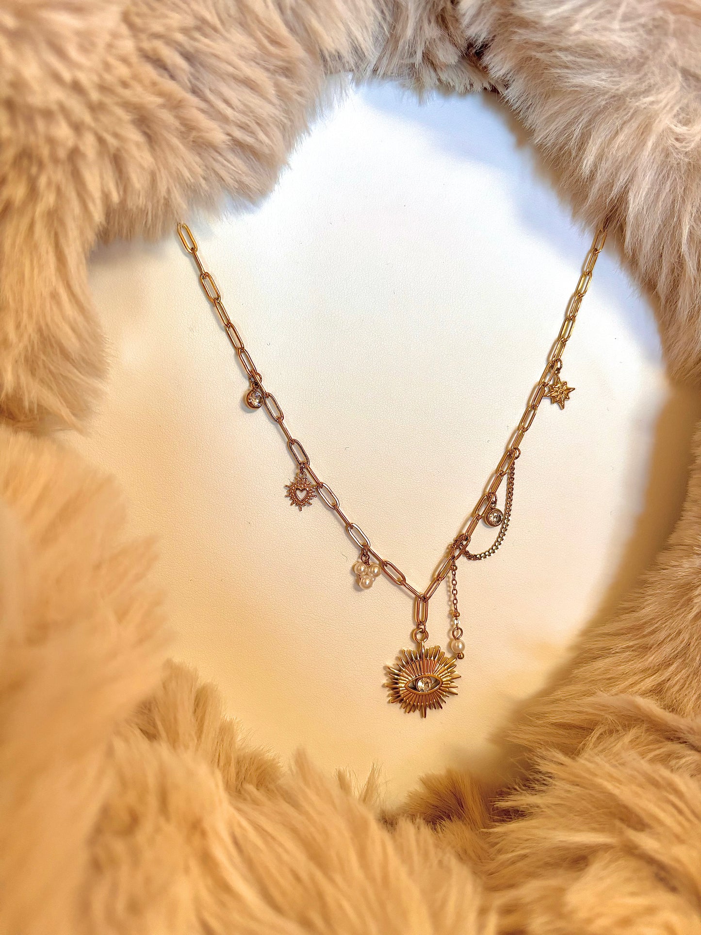 Collier mystic coloris blanc