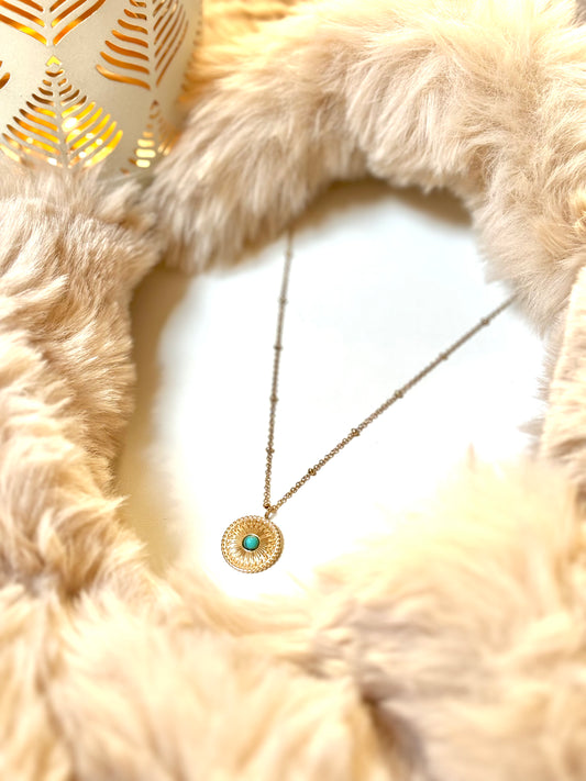 Collier avec turquoise