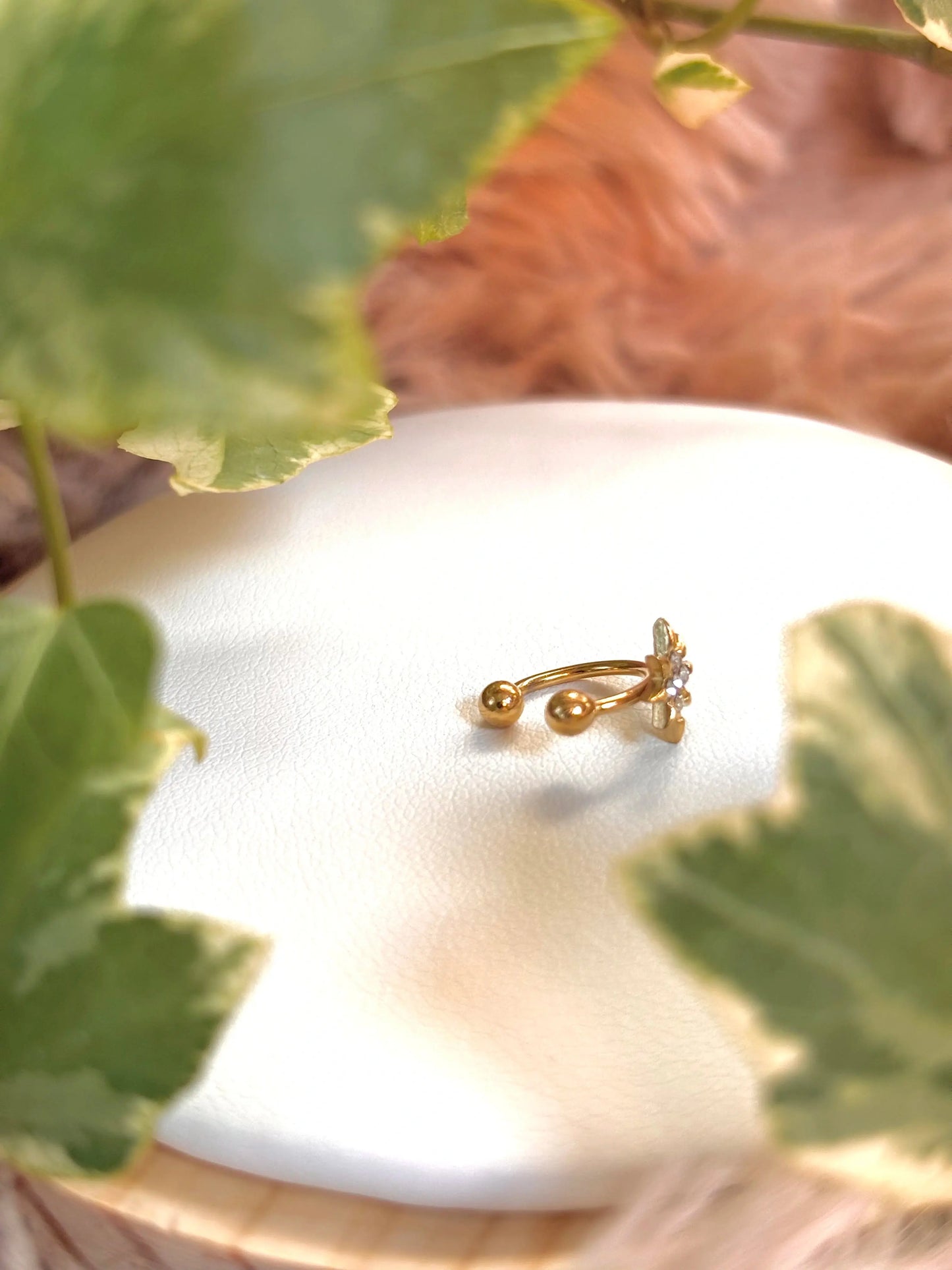 earcuff étoile doré