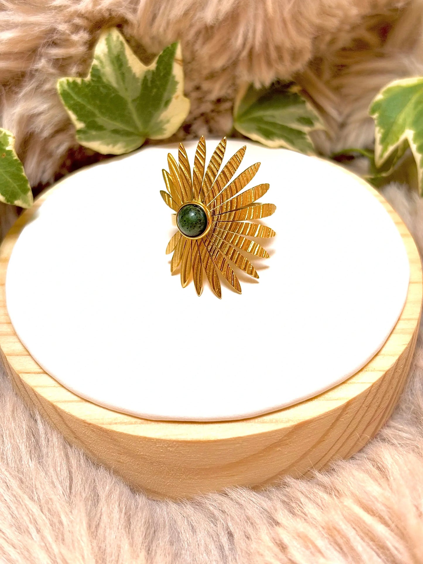 bague avec turquoise africaine