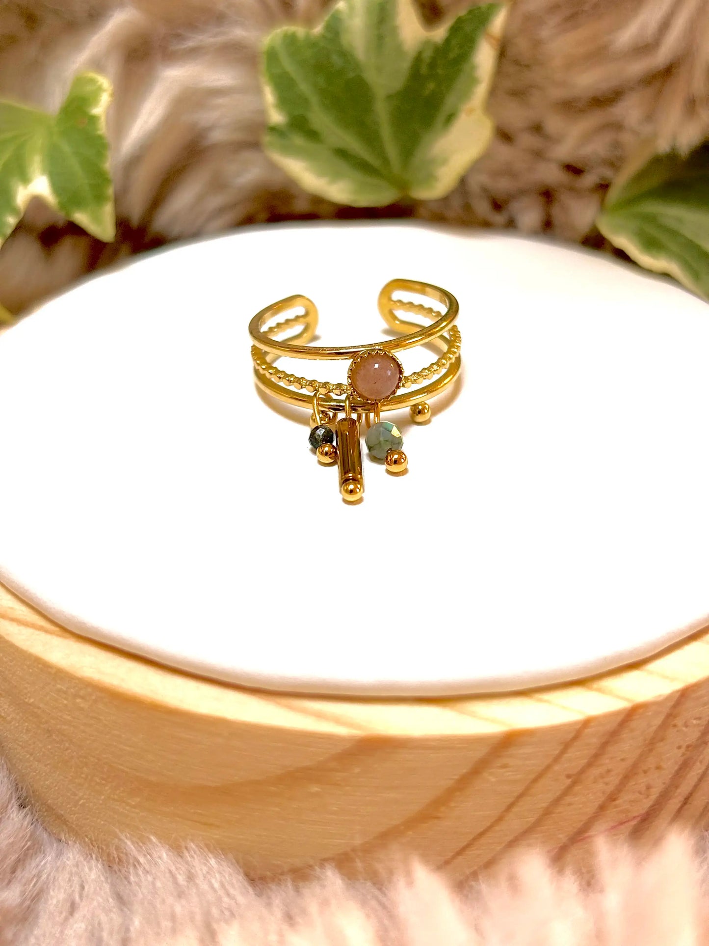 bague avec pierre de soleil
