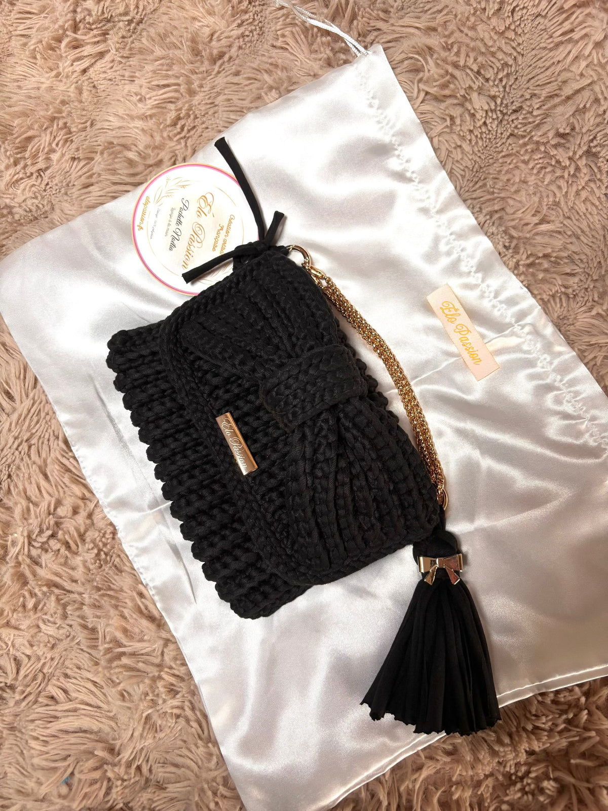 Sac au crochet NOÉLIA – Mini sac fait main Élo Passion