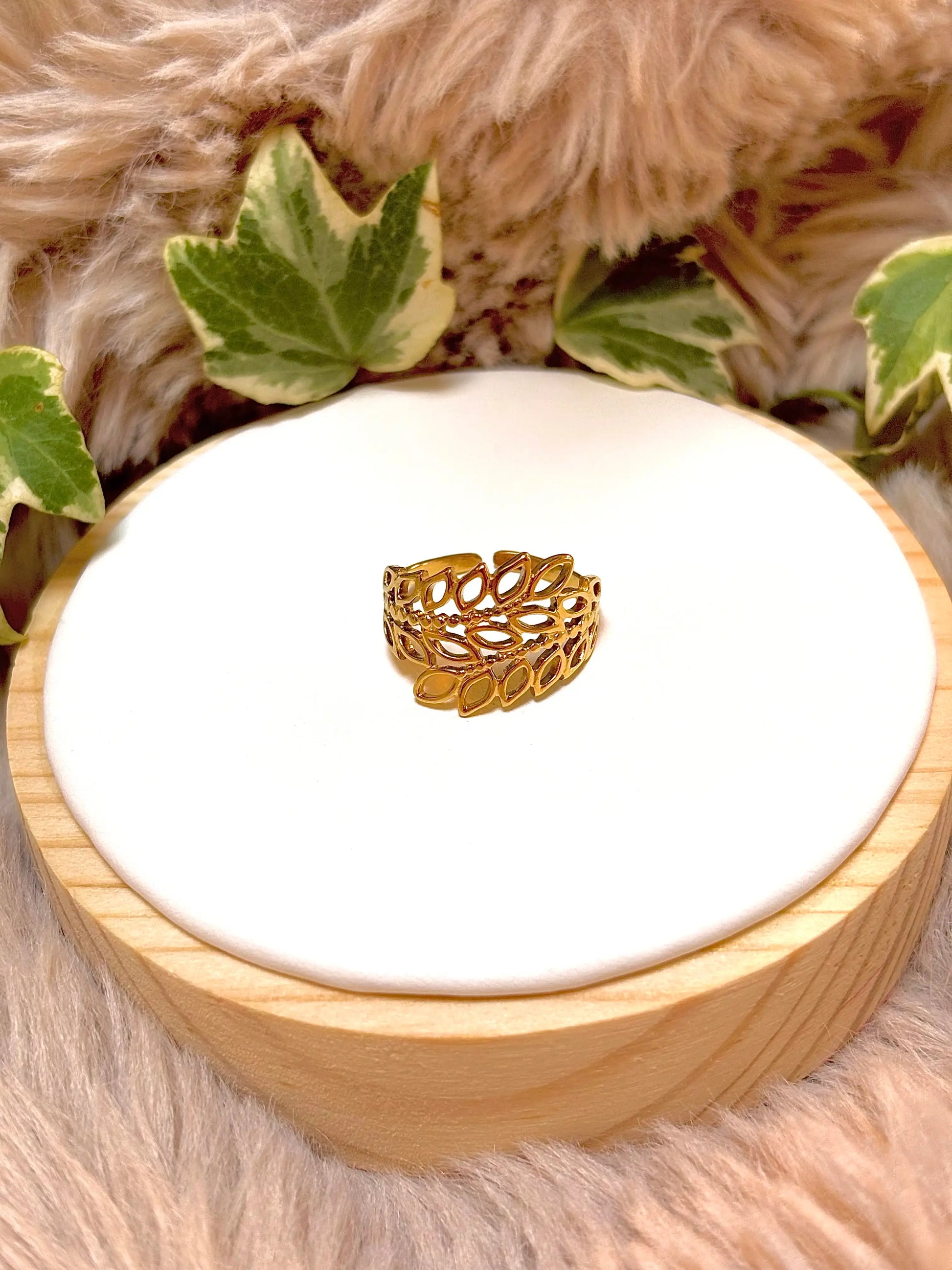 bague feuillage