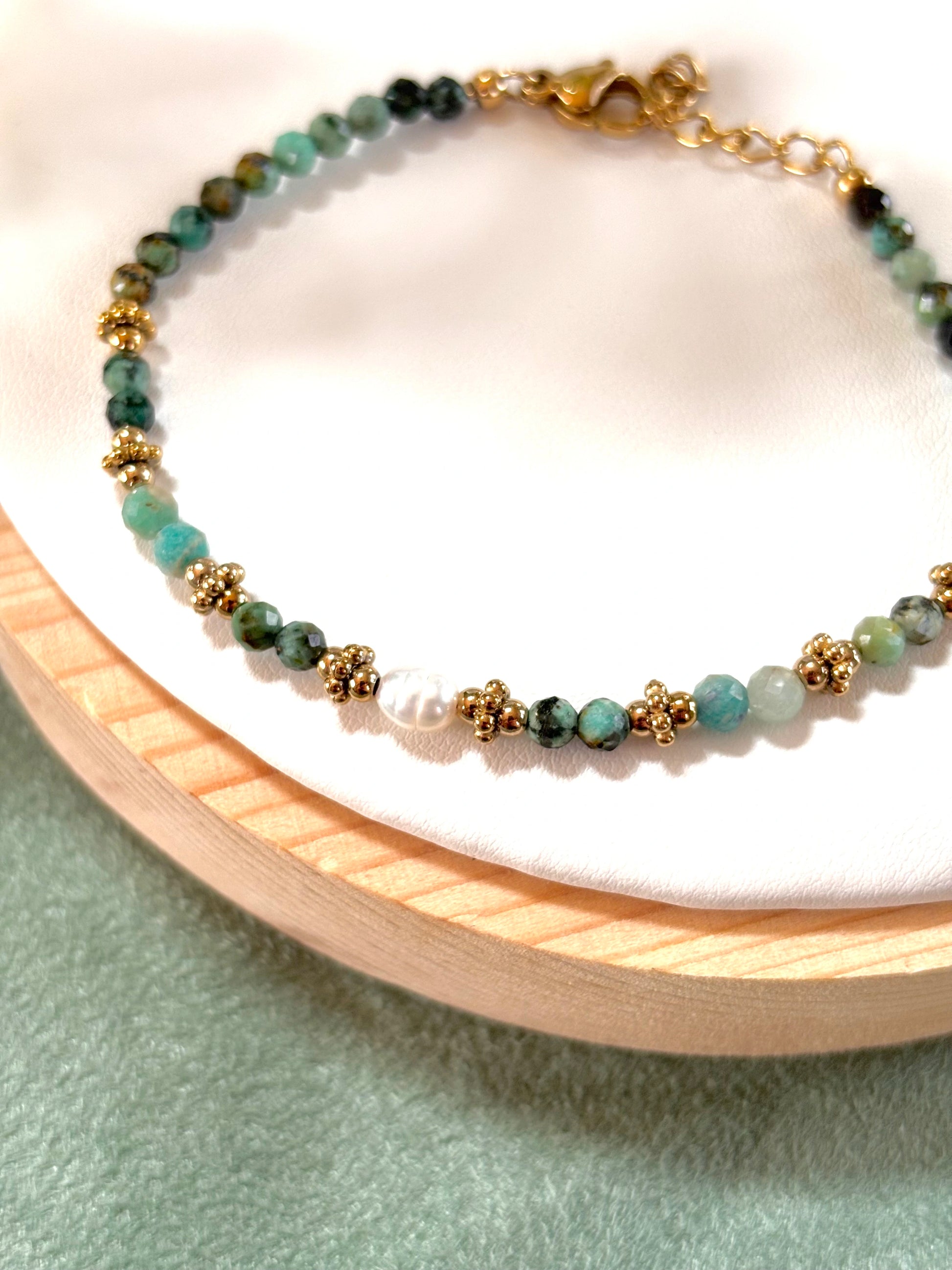 Bracelet en Turquoise Aricaine
