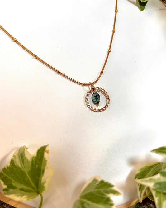 bijou avec turquoise africaine