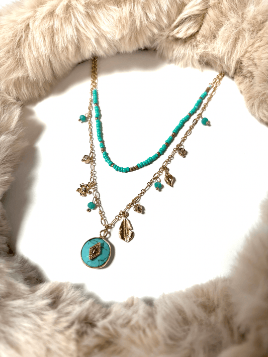 Collier double chaînes 