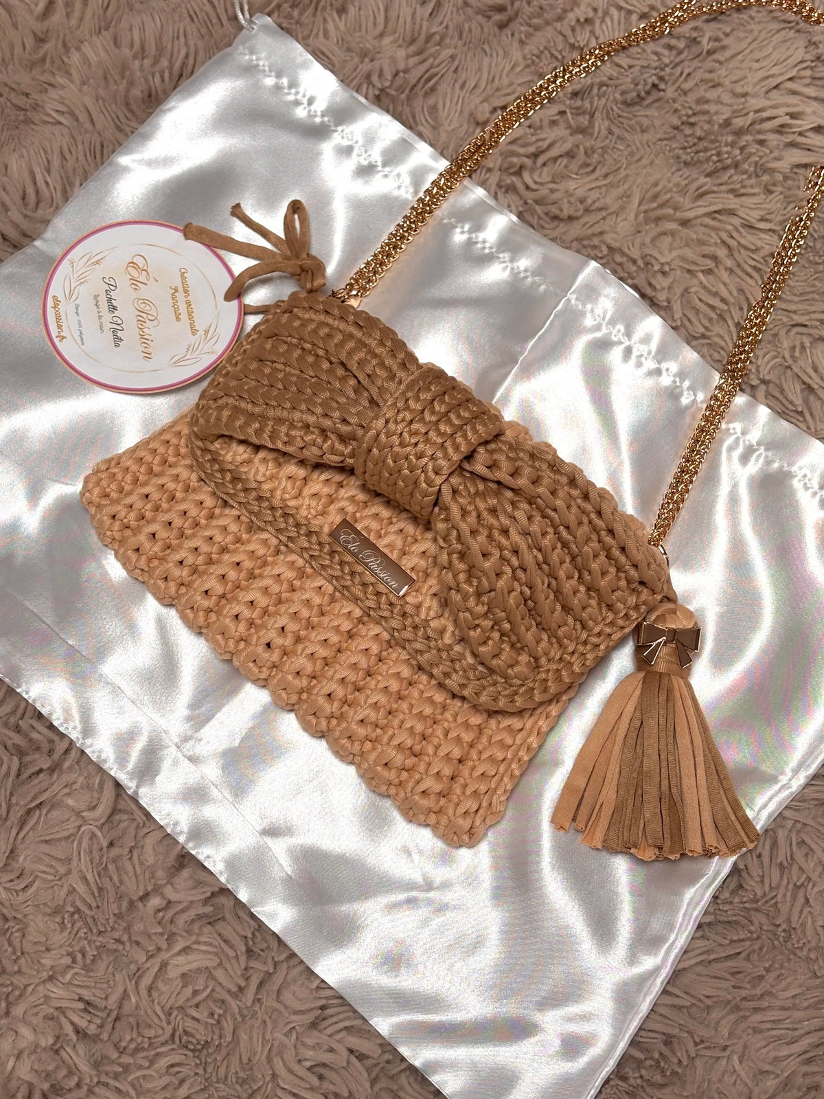 Sac au crochet NOÉLIA bicolore – fait main Élo Passion