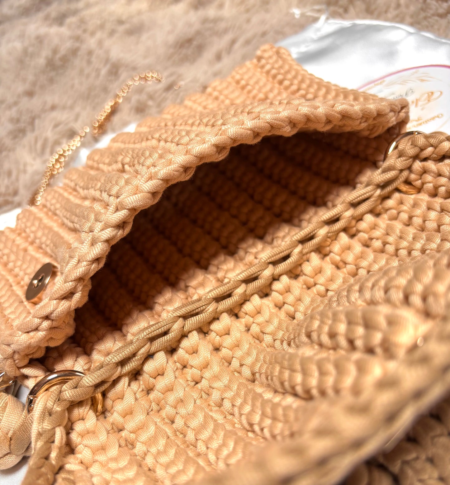 Pochette NOÉLIA bicolore - Création artisanale