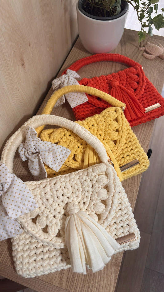 Sacs à main au crochet ALIA faits main en plusieurs coloris