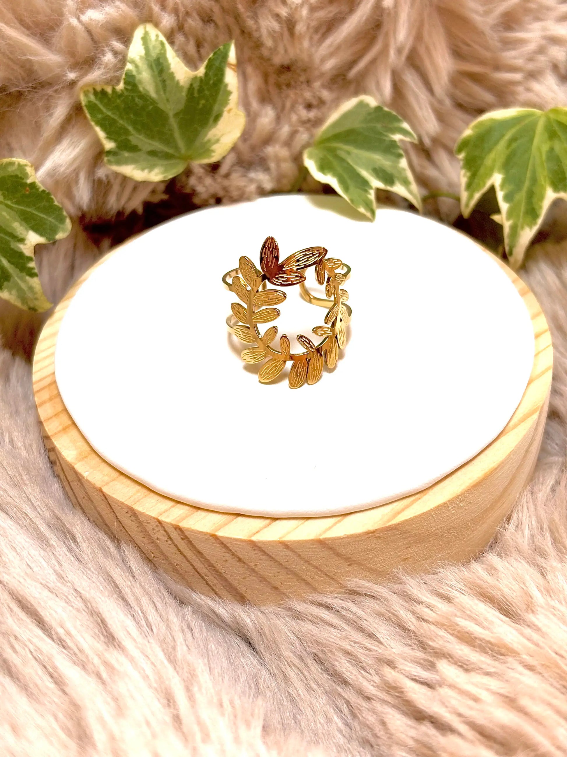 bague avec ouverture sur le dessus