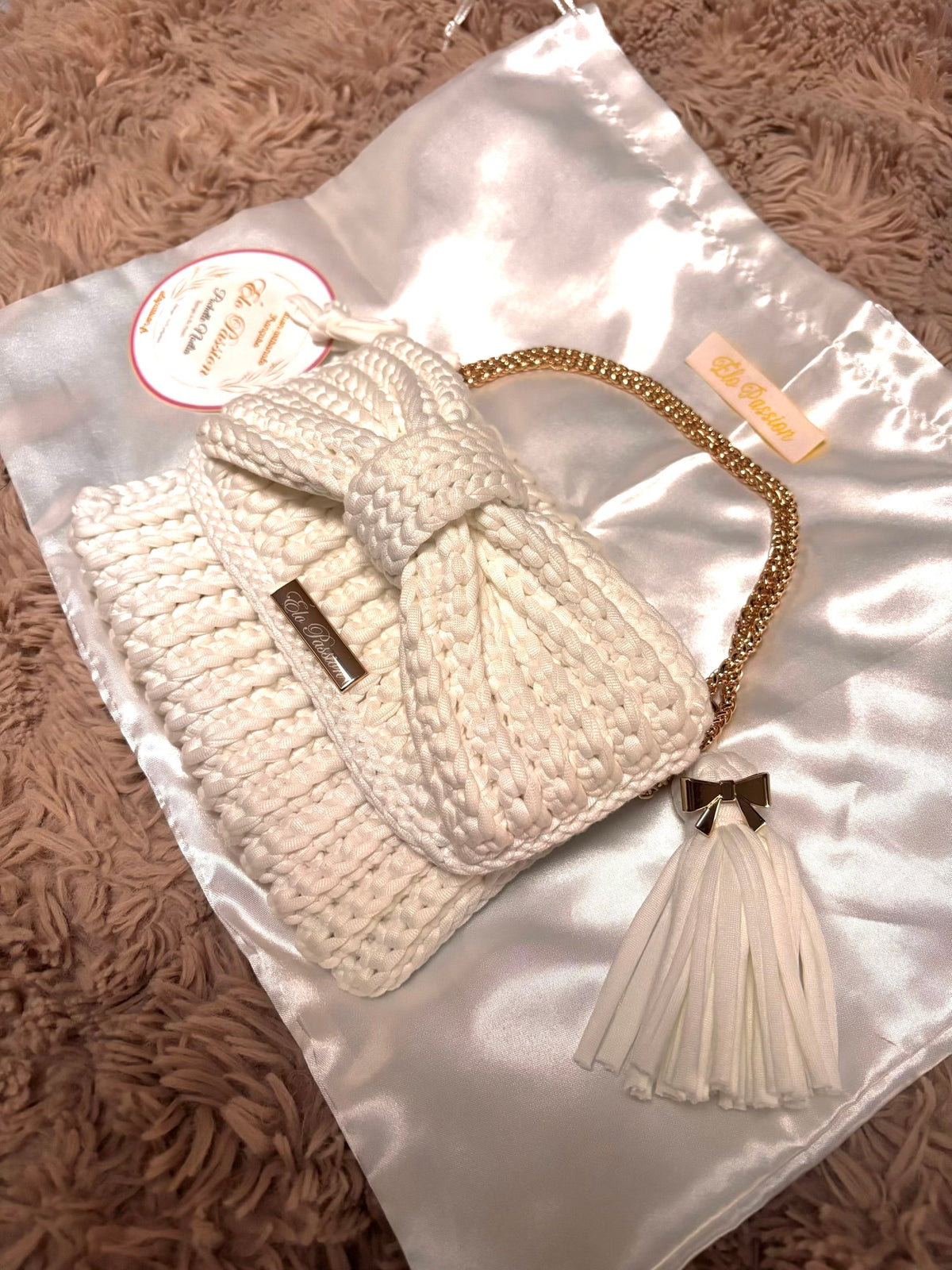 Sac au crochet NOÉLIA – Mini sac fait main Élo Passion